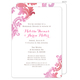 Pink Watercolor Damask Invitations Image 5 of 11